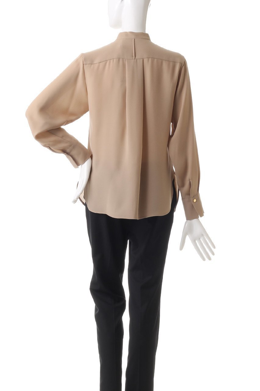 【ベイジ,/BEIGE,】のSTOW(ストー)/バンドカラーフリルブラウス 人気、トレンドファッション・服の通販 founy(ファニー) 　ファッション　Fashion　レディースファッション　Fashion for Women　トップス・カットソー　Cut & Sew Tops　シャツ・ブラウス・オフィスカジュアル　Elegant Blouses & Button-Ups　なめらか　Smooth, Silky Texture　ジャケット　Jacket, Outerwear　ジョーゼット　Georgette, Semi-Sheer Fabric　スリーブ　Sleeve, Long Sleeve / Short Sleeve　フリル　Frill, Ruffle　ロング　Long, Long-Length　人気　Popular, Best Seller　今季　This Season, Current Season　定番　Standard, Basic Item　other-4|ID: prp329100004905656 ipo3291000000036748162