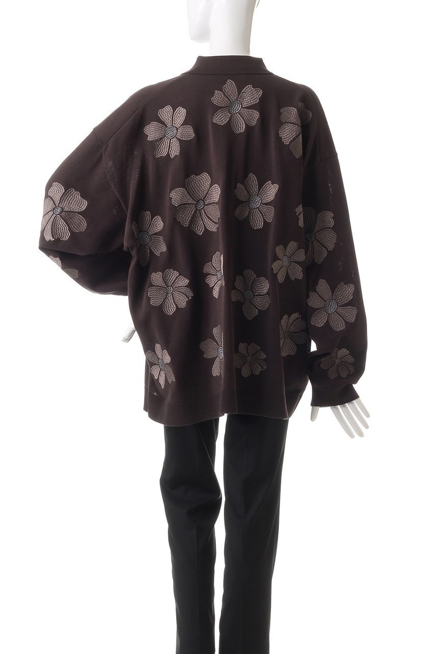 【メゾンスペシャル/MAISON SPECIAL】の【UNISEX】T/C フラワーエンブロイダリーロングスリーブニットシャツ 人気、トレンドファッション・服の通販 founy(ファニー) 　ファッション　Fashion　レディースファッション　Fashion for Women　トップス・カットソー　Cut & Sew Tops　ニット　Knit Tops & Sweaters　シャツ・ブラウス・オフィスカジュアル　Elegant Blouses & Button-Ups　ユニセックス　Unisex, Genderless　スリーブ　Sleeve, Long Sleeve / Short Sleeve　ロング　Long, Long-Length　羽織　Haori, Light Jacket　other-4|ID: prp329100004905660 ipo3291000000036723811