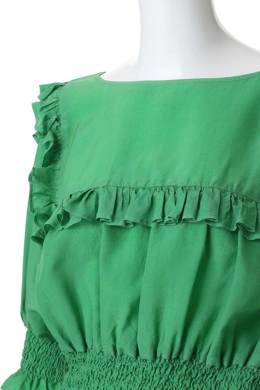 【マルティニーク/martinique】の【CURRENTAGE】ピースダイイングキュプラブラウス 人気、トレンドファッション・服の通販 founy(ファニー) 　ファッション　Fashion　レディースファッション　Fashion for Women　トップス・カットソー　Cut & Sew Tops　シャツ・ブラウス・オフィスカジュアル　Elegant Blouses & Button-Ups　キュプラ　Cupro, Eco Fabric　ショート　Short, Short Length　スリーブ　Sleeve, Long Sleeve / Short Sleeve　フリル　Frill, Ruffle　夏　Summer　春　Spring　S/S・春夏　SS, Spring/Summer, Warm Season　other-5|ID: prp329100004905694 ipo3291000000036724471