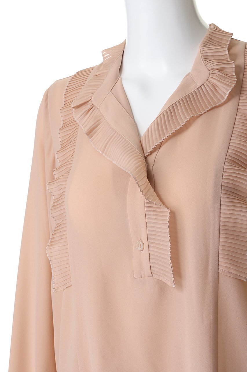 【ティアラ/Tiara】のプリーツディテールブラウス 人気、トレンドファッション・服の通販 founy(ファニー) 　ファッション　Fashion　レディースファッション　Fashion for Women　トップス・カットソー　Cut & Sew Tops　シャツ・ブラウス・オフィスカジュアル　Elegant Blouses & Button-Ups　おすすめ　Recommended / Our Picks　エアリー　Airy Texture　オケージョン　Occasion Wear　シアー　Sheer, See-Through　ジャケット　Jacket, Outerwear　ジョーゼット　Georgette, Semi-Sheer Fabric　スリーブ　Sleeve, Long Sleeve / Short Sleeve　パーティ　Party, Party Style　フリル　Frill, Ruffle　プリーツ　Pleats, Pleated　ロング　Long, Long-Length　エレガント 上品　Elegant　other-5|ID: prp329100004905700 ipo3291000000036724517