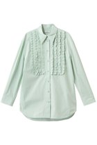 【ジェイドット/j.】の高密度タイプライター フリルシャツ ミントグリーン|ID: prp329100004905707 ipo3291000000036724601