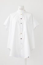 【エンフォルド/ENFOLD】のC/PEブロード Halfsleeve Hexagon SH/シャツ 人気、トレンドファッション・服の通販 founy(ファニー) ファッション Fashion レディースファッション Fashion for Women トップス・カットソー Cut & Sew Tops シャツ・ブラウス・オフィスカジュアル Elegant Blouses & Button-Ups アシンメトリー Asymmetrical Style ショート Short, Short Length ストレート Straight, Straight Cut スリーブ Sleeve, Long Sleeve / Short Sleeve ブロード Broadcloth, Fine Cotton ベーシック Basic, Essential 半袖 Short Sleeve, Half Sleeve 夏 Summer thumbnail ホワイト|ID: prp329100004905720 ipo3291000000036724832