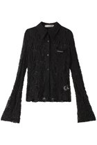 【プランク プロジェクト/PRANK PROJECT】のレースシャツ / Lace Shirt 人気、トレンドファッション・服の通販 founy(ファニー) ファッション Fashion レディースファッション Fashion for Women トップス・カットソー Cut & Sew Tops シャツ・ブラウス・オフィスカジュアル Elegant Blouses & Button-Ups サマー Summer, Summer Style シアー Sheer, See-Through スリーブ Sleeve, Long Sleeve / Short Sleeve フィット Fit, Slim Fit フラワー Flower, Floral レース Lace, Lace Fabric ロング Long, Long-Length thumbnail BLK(ブラック)|ID: prp329100004905738 ipo3291000000036725336