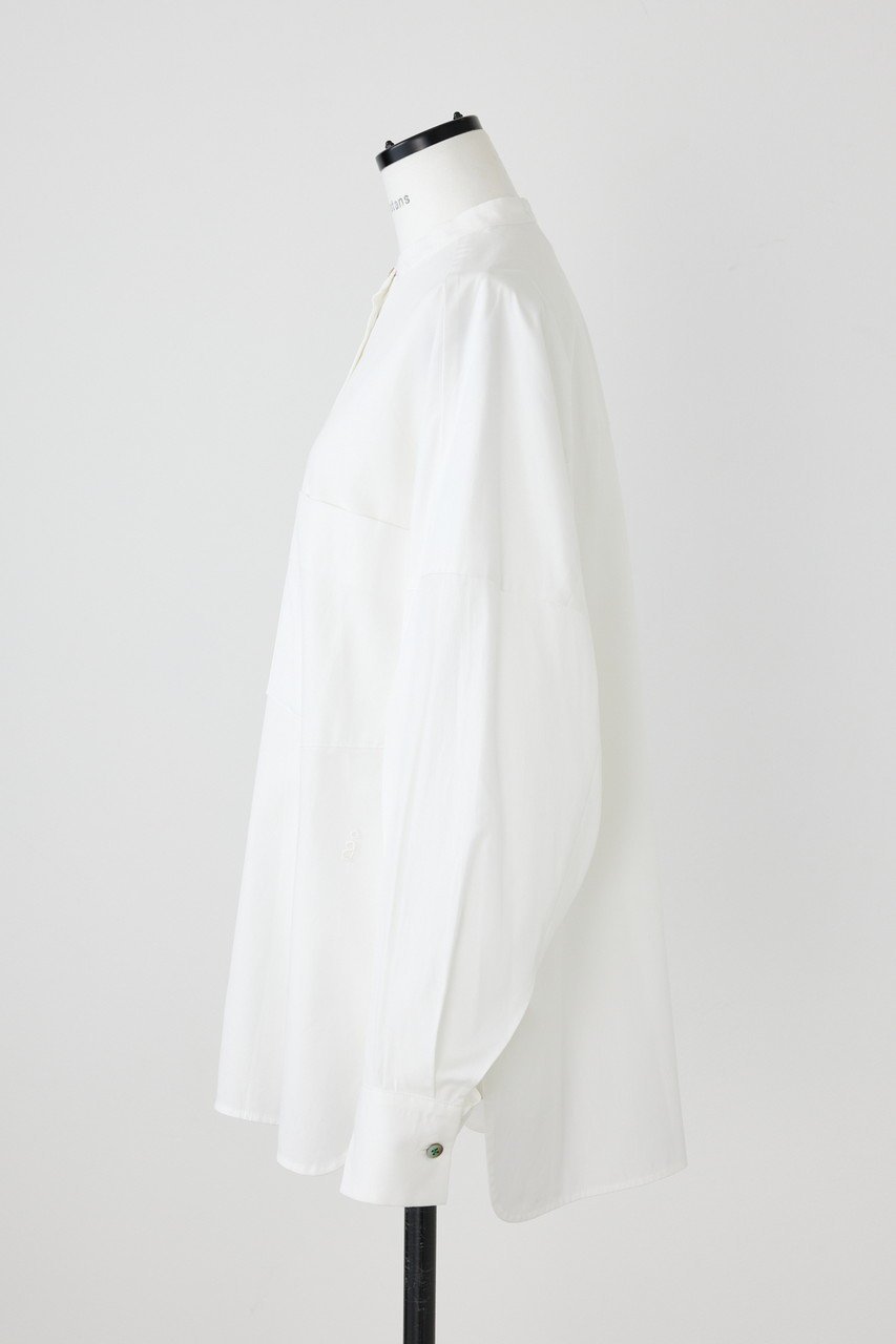 【ナゴンスタンス/nagonstans】のT/Cブロード アシンメスリーブ All-round SH/シャツ 人気、トレンドファッション・服の通販 founy(ファニー) 　ファッション　Fashion　レディースファッション　Fashion for Women　トップス・カットソー　Cut & Sew Tops　シャツ・ブラウス・オフィスカジュアル　Elegant Blouses & Button-Ups　アシンメトリー　Asymmetrical Style　シンプル　Simple, Minimal　スリーブ　Sleeve, Long Sleeve / Short Sleeve　ブロード　Broadcloth, Fine Cotton　ベーシック　Basic, Essential　ポケット　Pocket, Pocket Detail　ロング　Long, Long-Length　other-2|ID: prp329100004905752 ipo3291000000036725559