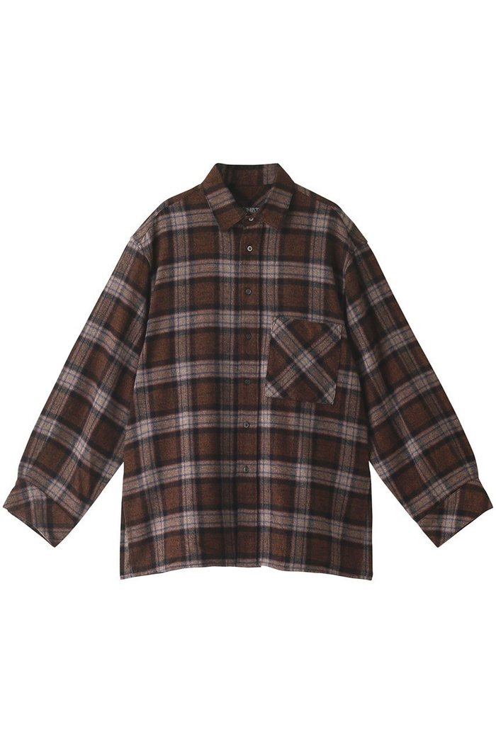 【ヤヌーク/YANUK】のビック チェックシャツ インテリア・キッズ・メンズ・レディースファッション・服の通販 founy(ファニー) https://founy.com/ ファッション Fashion レディースファッション Fashion for Women トップス・カットソー Cut & Sew Tops シャツ・ブラウス・オフィスカジュアル Elegant Blouses & Button-Ups スリーブ Sleeve, Long Sleeve / Short Sleeve チェック Check, Plaid, Tartan ロング Long, Long-Length A/W・秋冬 Autumn/Winter |ID: prp329100004905762 ipo3291000000036725854