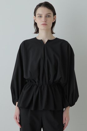 【ヒューエルミュージアム/hueLe Museum】の【STUMBLY】Balloon Sleeve Blouse 人気、トレンドファッション・服の通販 founy(ファニー) ファッション Fashion レディースファッション Fashion for Women トップス・カットソー Cut & Sew Tops シャツ・ブラウス・オフィスカジュアル Elegant Blouses & Button-Ups ギャザー Gathered, Ruffled スリーブ Sleeve, Long Sleeve / Short Sleeve パターン Pattern, Design Print ロング Long, Long-Length |ID:prp329100004905764