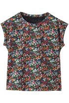 【ミズイロ インド/mizuiro ind】のflower print french slv P/O プルオーバー black|ID: prp329100004905781 ipo3291000000036726383