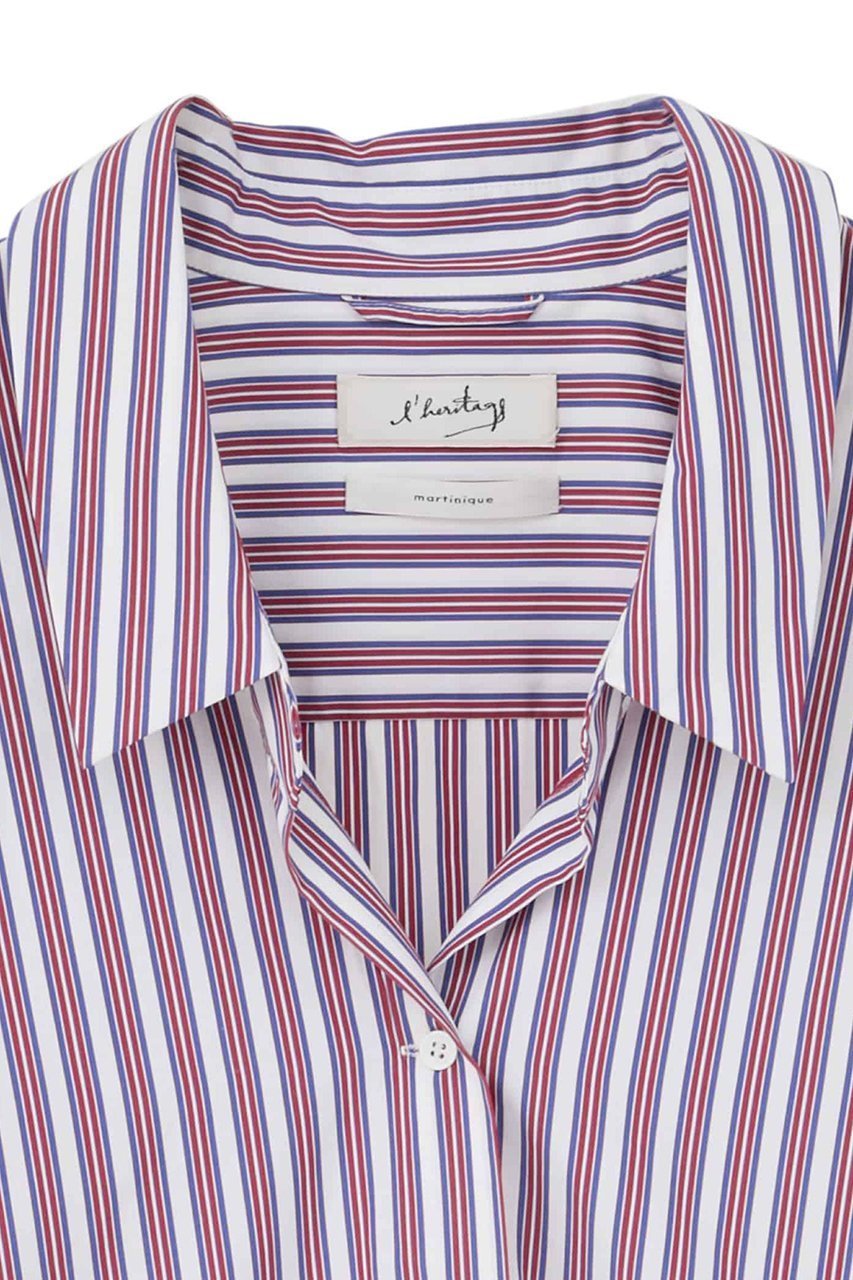 【マルティニーク/martinique】の【l heritage martinique】コットンポプリンシャツ 人気、トレンドファッション・服の通販 founy(ファニー) 　ファッション　Fashion　レディースファッション　Fashion for Women　トップス・カットソー　Cut & Sew Tops　シャツ・ブラウス・オフィスカジュアル　Elegant Blouses & Button-Ups　おすすめ　Recommended / Our Picks　シンプル　Simple, Minimal　スリーブ　Sleeve, Long Sleeve / Short Sleeve　バランス　Balance, Style Balance　フィット　Fit, Slim Fit　ベーシック　Basic, Essential　ボトム　Bottoms, Lower Wear　リラックス　Relax, Relaxed Fit　ロング　Long, Long-Length　定番　Standard, Basic Item　other-3|ID: prp329100004905795 ipo3291000000036726508