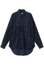 【キャサリンハムネット/KATHARINE HAMNETT LONDON】のパラシュートロングテールシャツ ネイビー|ID: prp329100004905828 ipo3291000000036726853