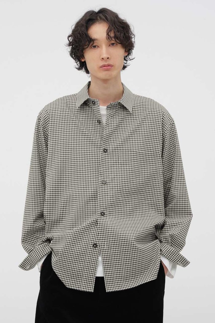 【マーガレット ハウエル/MARGARET HOWELL / MEN】のDRY WOOL GINGHAM SHIRT インテリア・キッズ・メンズ・レディースファッション・服の通販 founy(ファニー) https://founy.com/ ファッション Fashion レディースファッション Fashion for Women トップス・カットソー Cut & Sew Tops シャツ・ブラウス・オフィスカジュアル Elegant Blouses & Button-Ups ウォッシャブル Machine Washable ギンガム Gingham, Gingham Fabric スリーブ Sleeve, Long Sleeve / Short Sleeve チェック Check, Plaid, Tartan バランス Balance, Style Balance ベーシック Basic, Essential ロング Long, Long-Length |ID: prp329100004905835 ipo3291000000036726909
