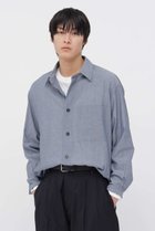 【マーガレット ハウエル/MARGARET HOWELL / MEN】のCOTTON WOOL VOILE SHIRT ブルー|ID: prp329100004905850 ipo3291000000036727025