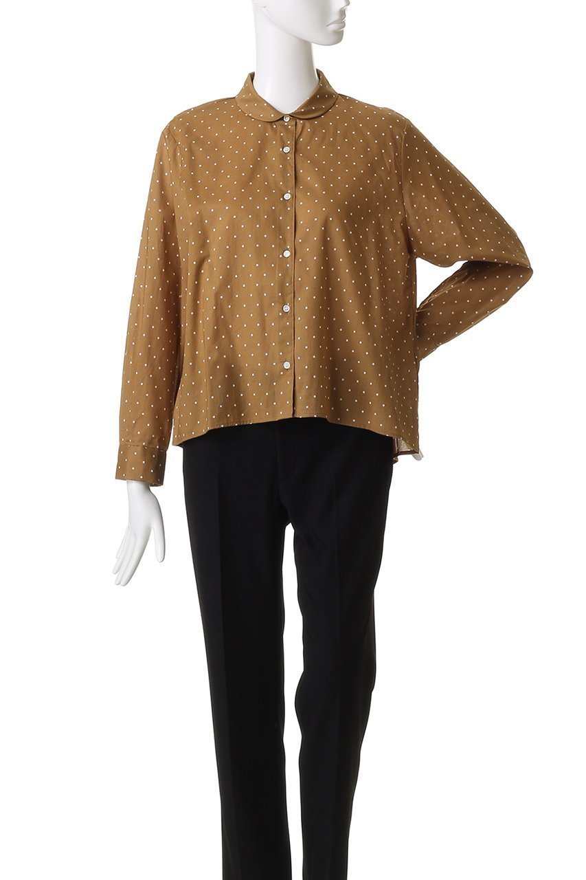 【ミディウミ/MidiUmi】のdots dutch collar shirt シャツ 人気、トレンドファッション・服の通販 founy(ファニー) 　ファッション　Fashion　レディースファッション　Fashion for Women　トップス・カットソー　Cut & Sew Tops　シャツ・ブラウス・オフィスカジュアル　Elegant Blouses & Button-Ups　おすすめ　Recommended / Our Picks　コンパクト　Compact, Small Size　シアー　Sheer, See-Through　ジャケット　Jacket, Outerwear　スリーブ　Sleeve, Long Sleeve / Short Sleeve　セットアップ　Set-Up, Coordinated Outfit　ドット　Polka Dot, Dot Pattern　ロング　Long, Long-Length　エレガント 上品　Elegant　other-2|ID: prp329100004905910 ipo3291000000036727592