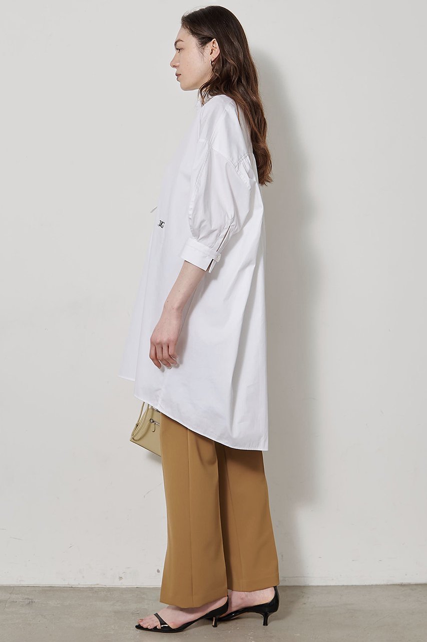 【ウィムガゼット/Whim Gazette】の刺繍シャツチュニック2 人気、トレンドファッション・服の通販 founy(ファニー) 　ファッション　Fashion　レディースファッション　Fashion for Women　トップス・カットソー　Cut & Sew Tops　シャツ・ブラウス・オフィスカジュアル　Elegant Blouses & Button-Ups　クラシカル　Classical, Vintage-Inspired　コンパクト　Compact, Small Size　ショルダー　Shoulder, Shoulder Strap　スタンド　Stand Collar, Upright Stand　スリーブ　Sleeve, Long Sleeve / Short Sleeve　チュニック　Tunic, Long Top　デニム　Denim, Jeans Material　ドロップ　Drop Shoulder, Dropped Style　なめらか　Smooth, Silky Texture　フロント　Front, Front Design　ペンシル　Pencil, Pencil Skirt　レギンス　Leggings, Stretch Pants　ロング　Long, Long-Length　ワンポイント　One Point, Statement Accent　新作・新入荷　New Arrivals / New In　other-3|ID: prp329100004905916 ipo3291000000036727635