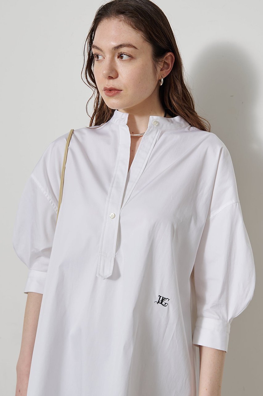 【ウィムガゼット/Whim Gazette】の刺繍シャツチュニック2 人気、トレンドファッション・服の通販 founy(ファニー) 　ファッション　Fashion　レディースファッション　Fashion for Women　トップス・カットソー　Cut & Sew Tops　シャツ・ブラウス・オフィスカジュアル　Elegant Blouses & Button-Ups　クラシカル　Classical, Vintage-Inspired　コンパクト　Compact, Small Size　ショルダー　Shoulder, Shoulder Strap　スタンド　Stand Collar, Upright Stand　スリーブ　Sleeve, Long Sleeve / Short Sleeve　チュニック　Tunic, Long Top　デニム　Denim, Jeans Material　ドロップ　Drop Shoulder, Dropped Style　なめらか　Smooth, Silky Texture　フロント　Front, Front Design　ペンシル　Pencil, Pencil Skirt　レギンス　Leggings, Stretch Pants　ロング　Long, Long-Length　ワンポイント　One Point, Statement Accent　新作・新入荷　New Arrivals / New In　other-5|ID: prp329100004905916 ipo3291000000036727637