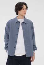【マーガレット ハウエル/MARGARET HOWELL / MEN】のTOP DYED COTTON POPLIN SHIRT ブルー|ID: prp329100004905918 ipo3291000000036727651