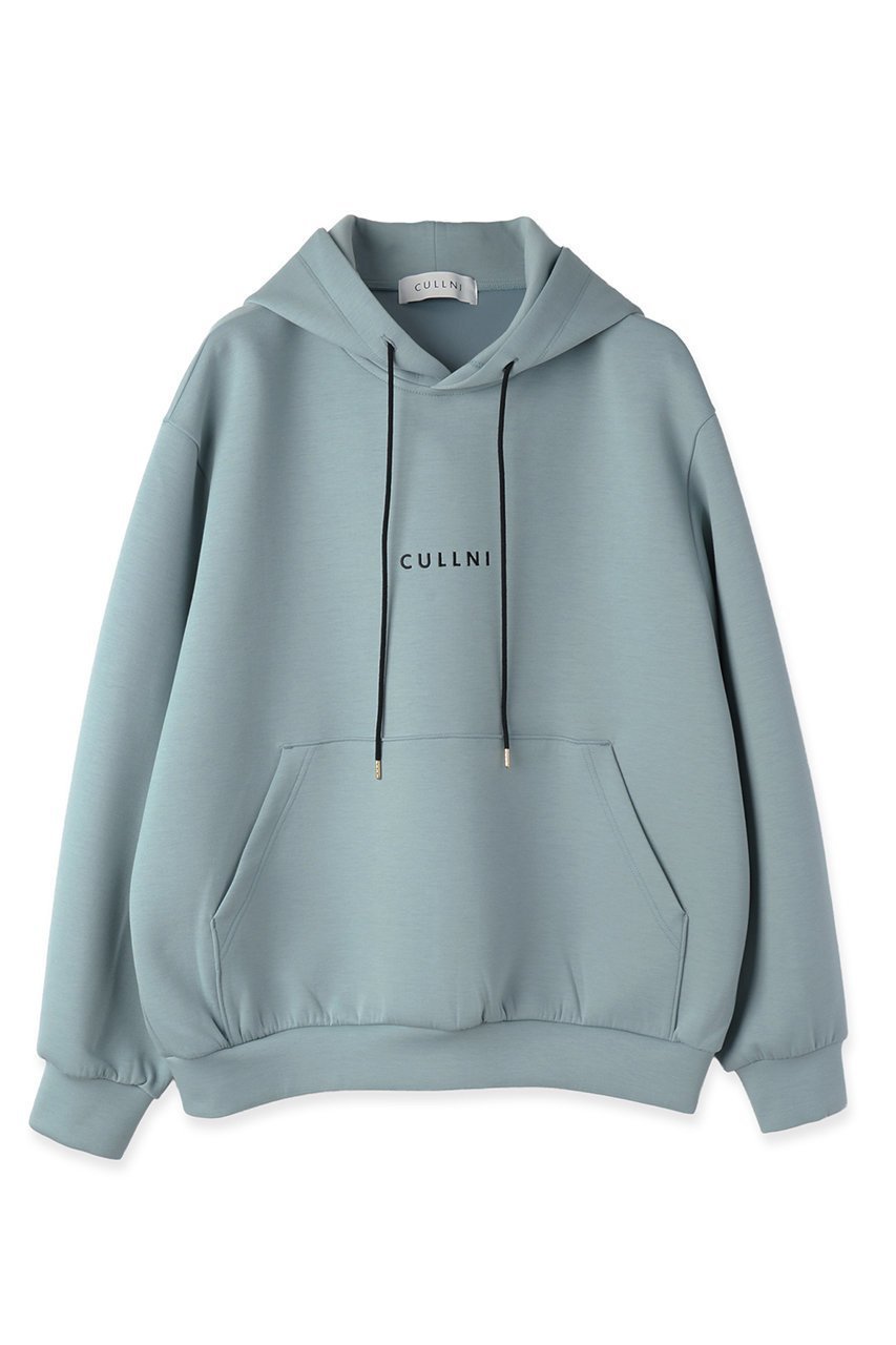 【クルニ/CULLNI】の【UNISEX】CULLNI Logo エンブロイダリー フーディー インテリア・キッズ・メンズ・レディースファッション・服の通販 founy(ファニー) 　ファッション　Fashion　レディースファッション　Fashion for Women　トップス・カットソー　Cut & Sew Tops　シャツ・ブラウス・オフィスカジュアル　Elegant Blouses & Button-Ups　レディースパーカー・カジュアルフーディー　Casual Hoodies & Sweatshirts　ロングTシャツ・Tシャツ　Longline T-Shirts & Tees　スウェット・クルーネックトップス　Sweatshirts & Crewnecks / Relaxed Fit Sweat Tops　カットソー・ベーシックTシャツ　Cut-and-Sewn Tops / Stretch Tees & Basics　ユニセックス　Unisex, Genderless　なめらか　Smooth, Silky Texture　エンブロイダリー　Embroidery Design　ベーシック　Basic, Essential　ポケット　Pocket, Pocket Detail　エレガント 上品　Elegant　定番　Standard, Basic Item　グリーン|ID: prp329100004905925 ipo3291000000036727716