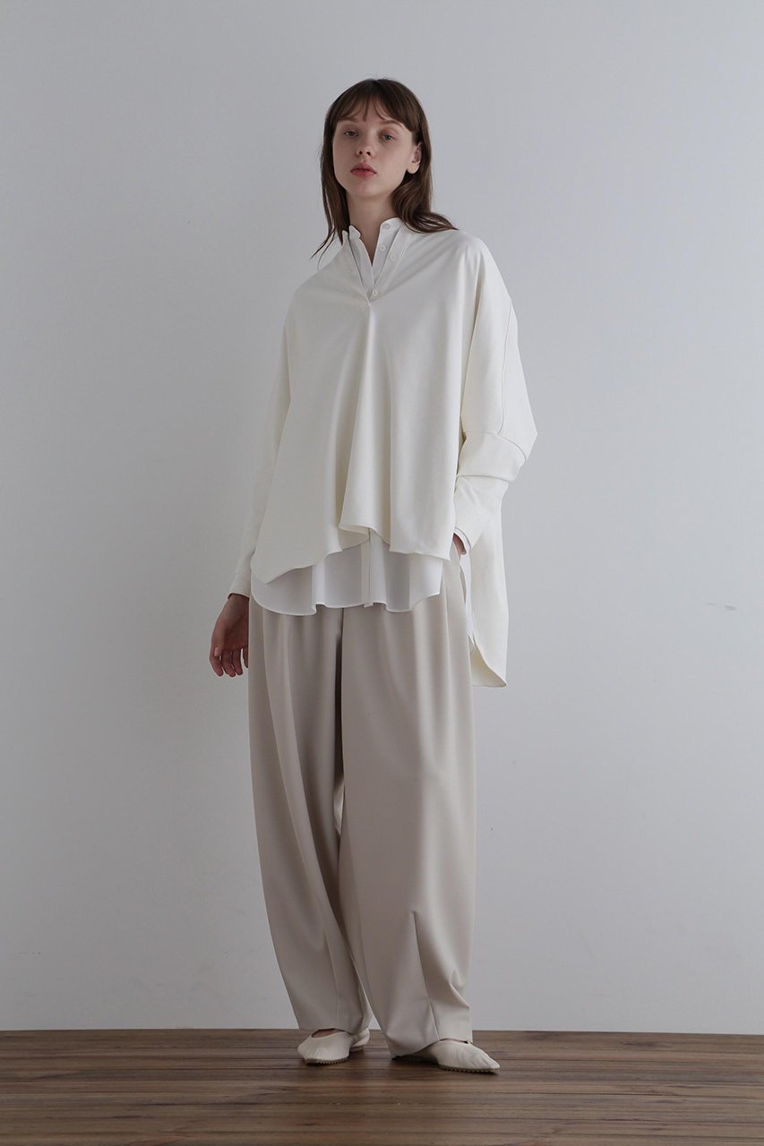 【ル フィル/LE PHIL】の《LE PHIL》ハイストレッチ裏起毛プルオーバー 人気、トレンドファッション・服の通販 founy(ファニー) 　ファッション　Fashion　レディースファッション　Fashion for Women　トップス・カットソー　Cut & Sew Tops　シャツ・ブラウス・オフィスカジュアル　Elegant Blouses & Button-Ups　ロングTシャツ・Tシャツ　Longline T-Shirts & Tees　カジュアルプルオーバー・ニットトップス　Pullovers & Knit Tops / Casual Pullovers　カットソー・ベーシックTシャツ　Cut-and-Sewn Tops / Stretch Tees & Basics　ウォーム　Warm Fabric　エレガント 上品　Elegant　サテン　Satin, Glossy Fabric　シンプル　Simple, Minimal　スタンダード　Standard, Basic　ストレッチ　Stretch, Stretchy Fabric　スリット　Slit, Slit Detail　スリーブ　Sleeve, Long Sleeve / Short Sleeve　パターン　Pattern, Design Print　フォルム　Silhouette, Form　ボックス　Boxy, Box Shape　ボトム　Bottoms, Lower Wear　ロング　Long, Long-Length　other-3|ID: prp329100004905928 ipo3291000000036727754