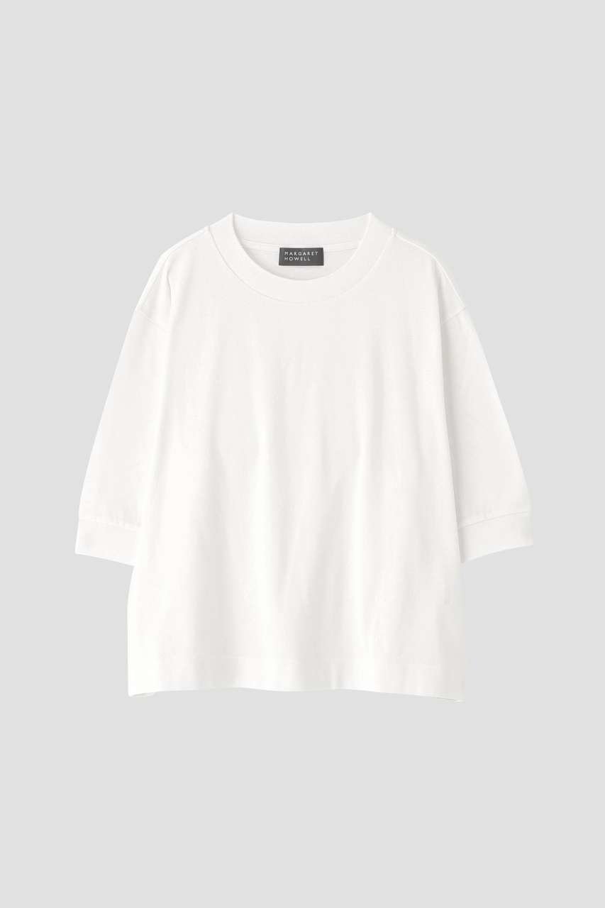 【マーガレットハウエル/MARGARET HOWELL】のTWIST COTTON JERSEY TOP 人気、トレンドファッション・服の通販 founy(ファニー) 　ファッション　Fashion　レディースファッション　Fashion for Women　トップス・カットソー　Cut & Sew Tops　シャツ・ブラウス・オフィスカジュアル　Elegant Blouses & Button-Ups　ロングTシャツ・Tシャツ　Longline T-Shirts & Tees　カットソー・ベーシックTシャツ　Cut-and-Sewn Tops / Stretch Tees & Basics　ショート　Short, Short Length　スリーブ　Sleeve, Long Sleeve / Short Sleeve　バランス　Balance, Style Balance　フィット　Fit, Slim Fit　フォルム　Silhouette, Form　エレガント 上品　Elegant　other-3|ID: prp329100004905933 ipo3291000000036733532