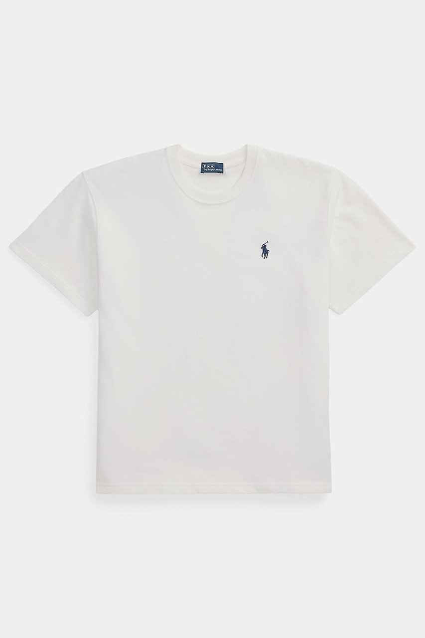 【ラルフローレン/RALPH LAUREN】の【POLO RALPH LAUREN】コットン ジャージー クルーネック Tシャツ インテリア・キッズ・メンズ・レディースファッション・服の通販 founy(ファニー) 　ファッション　Fashion　レディースファッション　Fashion for Women　トップス・カットソー　Cut & Sew Tops　シャツ・ブラウス・オフィスカジュアル　Elegant Blouses & Button-Ups　ロングTシャツ・Tシャツ　Longline T-Shirts & Tees　カットソー・ベーシックTシャツ　Cut-and-Sewn Tops / Stretch Tees & Basics　インナー　Innerwear　ショート　Short, Short Length　ジャケット　Jacket, Outerwear　スリーブ　Sleeve, Long Sleeve / Short Sleeve　デニム　Denim, Jeans Material　フィット　Fit, Slim Fit　リラックス　Relax, Relaxed Fit　エレガント 上品　Elegant　新作・新入荷　New Arrivals / New In　ホワイト|ID: prp329100004905934 ipo3291000000036727801