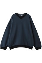 【キャサリンハムネット/KATHARINE HAMNETT LONDON】の【UNISEX】バイカラーリブオーバーサイズスウェットプルオーバー 人気、トレンドファッション・服の通販 founy(ファニー) ファッション Fashion レディースファッション Fashion for Women トップス・カットソー Cut & Sew Tops シャツ・ブラウス・オフィスカジュアル Elegant Blouses & Button-Ups レディースパーカー・カジュアルフーディー Casual Hoodies & Sweatshirts ロングTシャツ・Tシャツ Longline T-Shirts & Tees カジュアルプルオーバー・ニットトップス Pullovers & Knit Tops / Casual Pullovers スウェット・クルーネックトップス Sweatshirts & Crewnecks / Relaxed Fit Sweat Tops カットソー・ベーシックTシャツ Cut-and-Sewn Tops / Stretch Tees & Basics ユニセックス Unisex, Genderless ヴィンテージ Vintage Style 定番 Standard, Basic Item thumbnail ネイビー|ID: prp329100004905938 ipo3291000000036727836