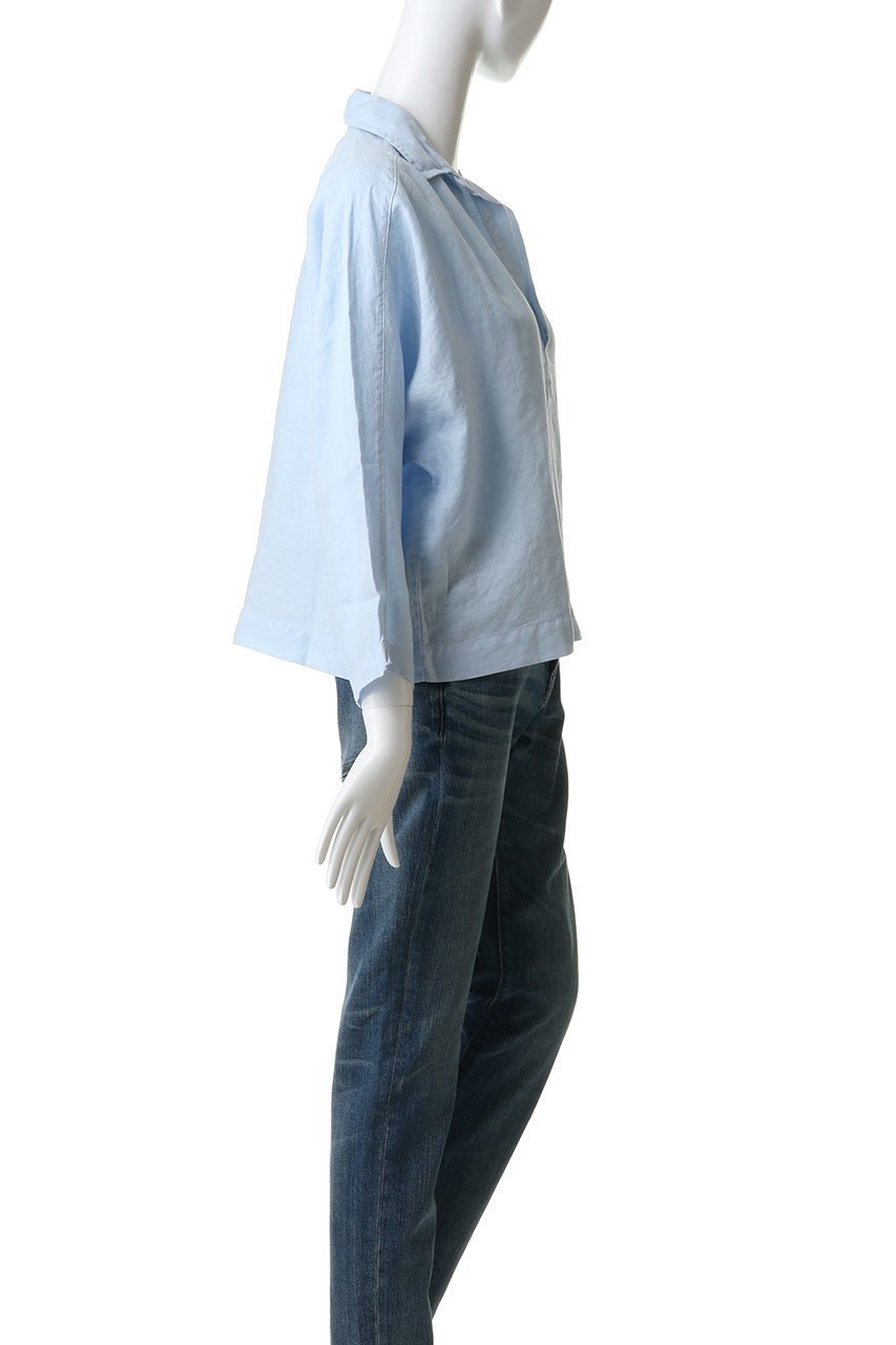 【フランク&アイリーン/Frank&Eileen】のGABI ウォッシュドリネン スキッパーシャツ 人気、トレンドファッション・服の通販 founy(ファニー) 　ファッション　Fashion　レディースファッション　Fashion for Women　トップス・カットソー　Cut & Sew Tops　シャツ・ブラウス・オフィスカジュアル　Elegant Blouses & Button-Ups　スキッパー　Skipper, Open Collar　スリーブ　Sleeve, Long Sleeve / Short Sleeve　ロング　Long, Long-Length　ヴィンテージ　Vintage Style　夏　Summer　新作・新入荷　New Arrivals / New In　other-3|ID: prp329100004905945 ipo3291000000036727894