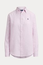 【ラルフローレン/RALPH LAUREN】の【POLO RALPH LAUREN】クラシック フィット ストライプド リネン シャツ 人気、トレンドファッション・服の通販 founy(ファニー) ファッション Fashion レディースファッション Fashion for Women トップス・カットソー Cut & Sew Tops シャツ・ブラウス・オフィスカジュアル Elegant Blouses & Button-Ups クラシック Classic, Timeless Style ストライプ Stripe, Striped Pattern ストレート Straight, Straight Cut スリーブ Sleeve, Long Sleeve / Short Sleeve バランス Balance, Style Balance フィット Fit, Slim Fit プリーツ Pleats, Pleated ボックス Boxy, Box Shape ヨーク Yoke, Yoke Design リネン Linen, Linen Fabric リラックス Relax, Relaxed Fit ロング Long, Long-Length エレガント 上品 Elegant 新作・新入荷 New Arrivals / New In thumbnail パープル|ID: prp329100004905947 ipo3291000000036727907