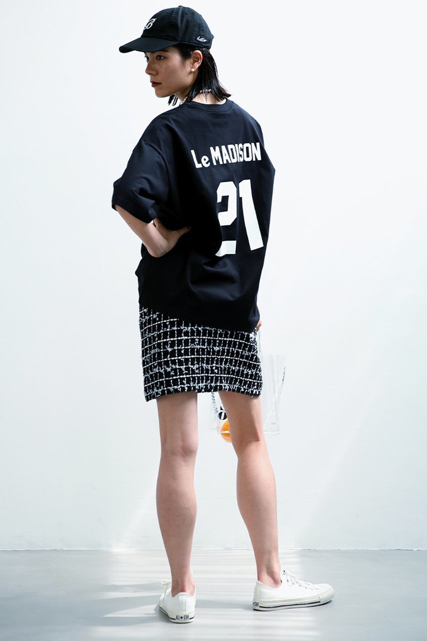 【マディソンブルー/MADISONBLUE】のNUMBERING TEE LE MADISON ナンバリングTシャツ 人気、トレンドファッション・服の通販 founy(ファニー) 　ファッション　Fashion　レディースファッション　Fashion for Women　トップス・カットソー　Cut & Sew Tops　シャツ・ブラウス・オフィスカジュアル　Elegant Blouses & Button-Ups　ロングTシャツ・Tシャツ　Longline T-Shirts & Tees　カットソー・ベーシックTシャツ　Cut-and-Sewn Tops / Stretch Tees & Basics　インド　Indian Textile　グラフィック　Graphic, Graphic Design　ショート　Short, Short Length　シンプル　Simple, Minimal　スリーブ　Sleeve, Long Sleeve / Short Sleeve　フロント　Front, Front Design　プリント　Print, Printed Pattern　エレガント 上品　Elegant　定番　Standard, Basic Item　other-6|ID: prp329100004905955 ipo3291000000036727986