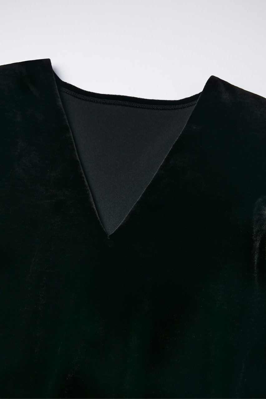 【デイジーリン/DAISY LIN】のVelour Top “Cool Lady” 人気、トレンドファッション・服の通販 founy(ファニー) 　ファッション　Fashion　レディースファッション　Fashion for Women　トップス・カットソー　Cut & Sew Tops　シャツ・ブラウス・オフィスカジュアル　Elegant Blouses & Button-Ups　ロングTシャツ・Tシャツ　Longline T-Shirts & Tees　カットソー・ベーシックTシャツ　Cut-and-Sewn Tops / Stretch Tees & Basics　ベロアトップス　Velour Tops / Velvet-Look Items　シンプル　Simple, Minimal　ストレッチ　Stretch, Stretchy Fabric　スリーブ　Sleeve, Long Sleeve / Short Sleeve　ロング　Long, Long-Length　エレガント 上品　Elegant　other-3|ID: prp329100004905960 ipo3291000000036728024