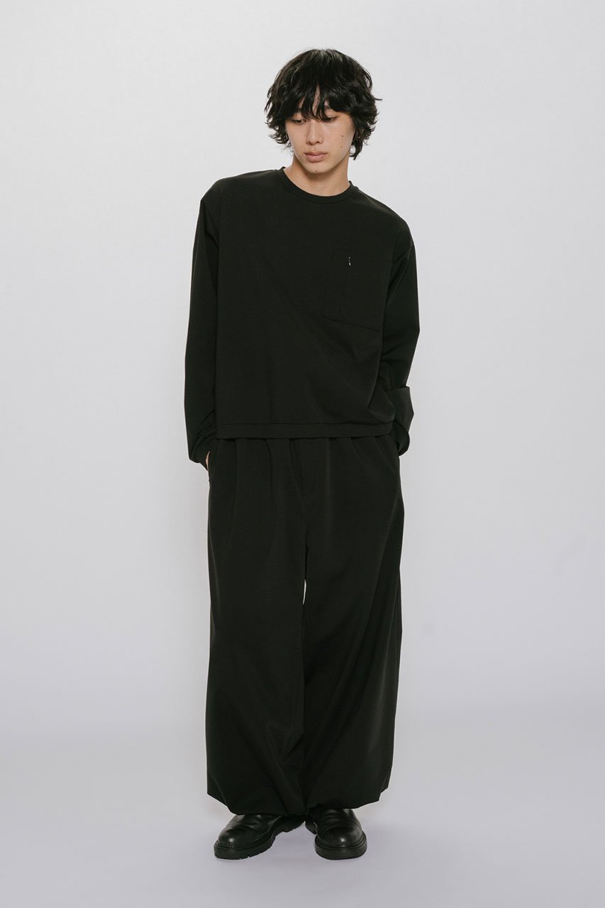 【ミディウミソリッド/MIDIUMISOLID / MEN】の【MEN】compression P/O プルオーバー 人気、トレンドファッション・服の通販 founy(ファニー) 　ファッション　Fashion　メンズファッション　Fashion for Men　トップス・カットソー　Cut & Sew Tops　メンズシャツ　Shirts　スリーブ　Sleeve, Long Sleeve / Short Sleeve　バランス　Balance, Style Balance　ベーシック　Basic, Essential　ボトム　Bottoms, Lower Wear　ロング　Long, Long-Length　other-6|ID: prp329100004905961 ipo3291000000036728035