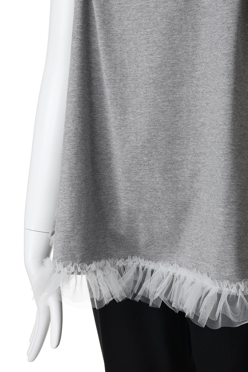 【ルール ロジェット/leur logette】のコットンノースリーブチュールヘムトップス 人気、トレンドファッション・服の通販 founy(ファニー) ファッション Fashion レディースファッション Fashion for Women トップス・カットソー Cut & Sew Tops キャミソール&ノースリーブ Camisoles & Sleeveless Tops シャツ・ブラウス・オフィスカジュアル Elegant Blouses & Button-Ups ロングTシャツ・Tシャツ Longline T-Shirts & Tees カットソー・ベーシックTシャツ Cut-and-Sewn Tops / Stretch Tees & Basics キャミソール Camisole, Spaghetti Strap Top タンク Tank Top, Sleeveless Top チュール Tulip, Tulip Motif フェミニン Feminine, Girly other-5|ID: prp329100004905969 ipo3291000000036733563