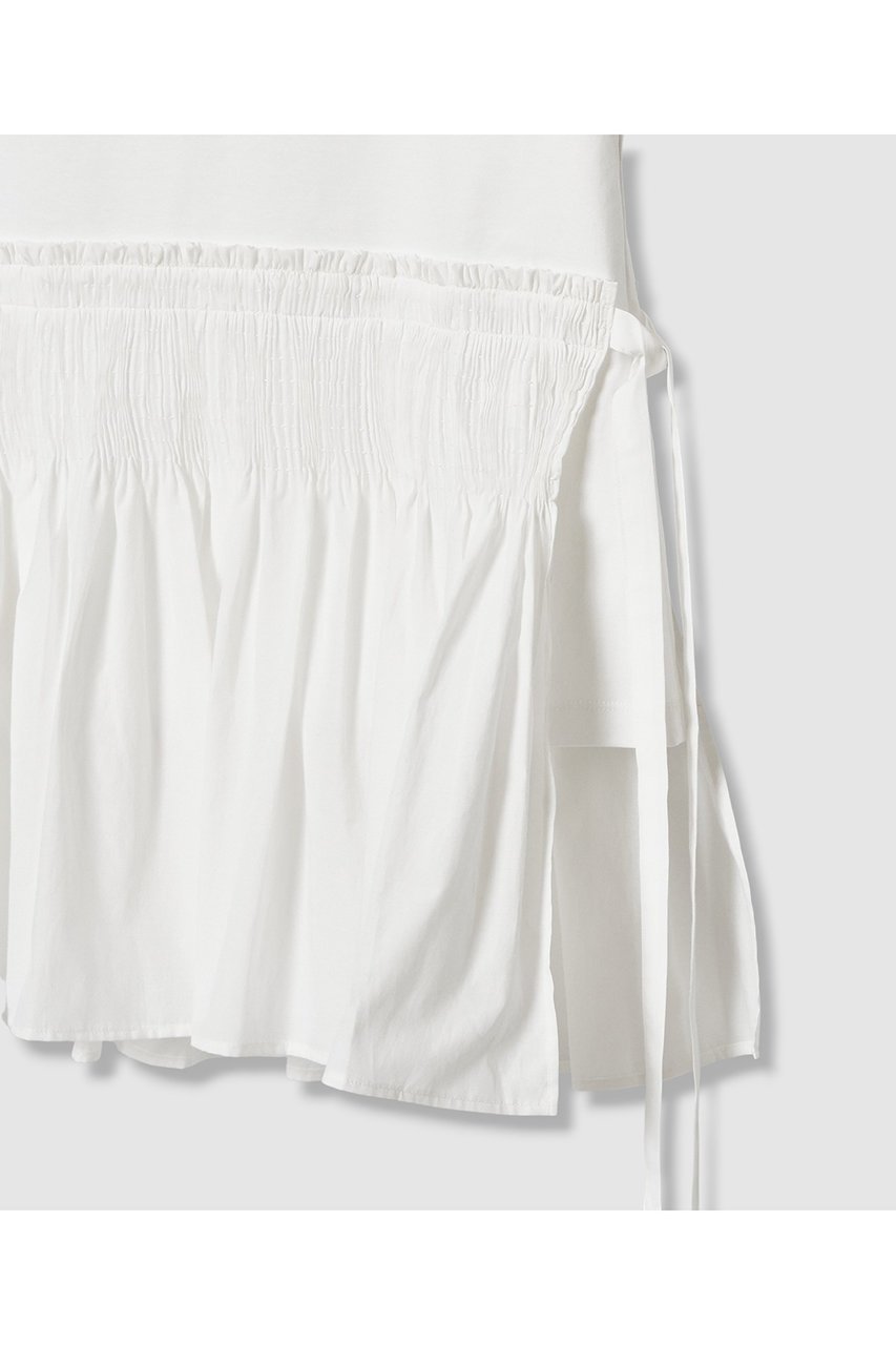 【アルアバイル/allureville】の刺繍プリーツペプラムプルオーバー 人気、トレンドファッション・服の通販 founy(ファニー) 　ファッション　Fashion　レディースファッション　Fashion for Women　トップス・カットソー　Cut & Sew Tops　シャツ・ブラウス・オフィスカジュアル　Elegant Blouses & Button-Ups　ロングTシャツ・Tシャツ　Longline T-Shirts & Tees　カジュアルプルオーバー・ニットトップス　Pullovers & Knit Tops / Casual Pullovers　カットソー・ベーシックTシャツ　Cut-and-Sewn Tops / Stretch Tees & Basics　カットソー　Cut and Sewn Top　ギャザー　Gathered, Ruffled　コンビ　Combo, Combination Style　ショート　Short, Short Length　ジャケット　Jacket, Outerwear　スリーブ　Sleeve, Long Sleeve / Short Sleeve　チュニック　Tunic, Long Top　ドッキング　Docking, Mixed Material　フレンチ　French, French Style　プリーツ　Pleats, Pleated　ペプラム　Peplum, Flared Hem　エレガント 上品　Elegant　other-4|ID: prp329100004905977 ipo3291000000036733574