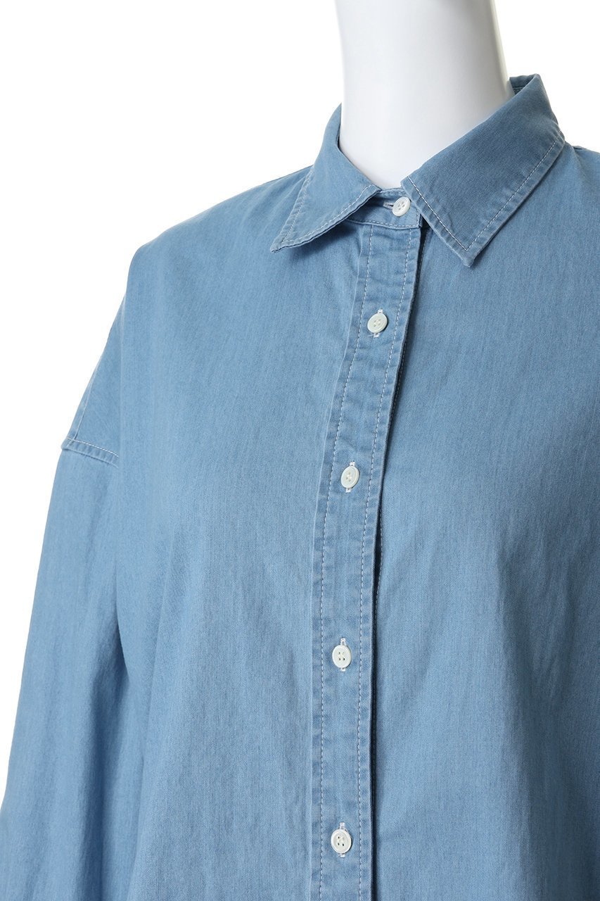 【ティアラ/Tiara】のデニムシャツ 人気、トレンドファッション・服の通販 founy(ファニー) 　ファッション　Fashion　レディースファッション　Fashion for Women　トップス・カットソー　Cut & Sew Tops　シャツ・ブラウス・オフィスカジュアル　Elegant Blouses & Button-Ups　おすすめ　Recommended / Our Picks　シンプル　Simple, Minimal　ストレッチ　Stretch, Stretchy Fabric　スリーブ　Sleeve, Long Sleeve / Short Sleeve　セットアップ　Set-Up, Coordinated Outfit　デニム　Denim, Jeans Material　ロング　Long, Long-Length　新作・新入荷　New Arrivals / New In　other-5|ID: prp329100004905985 ipo3291000000036728335