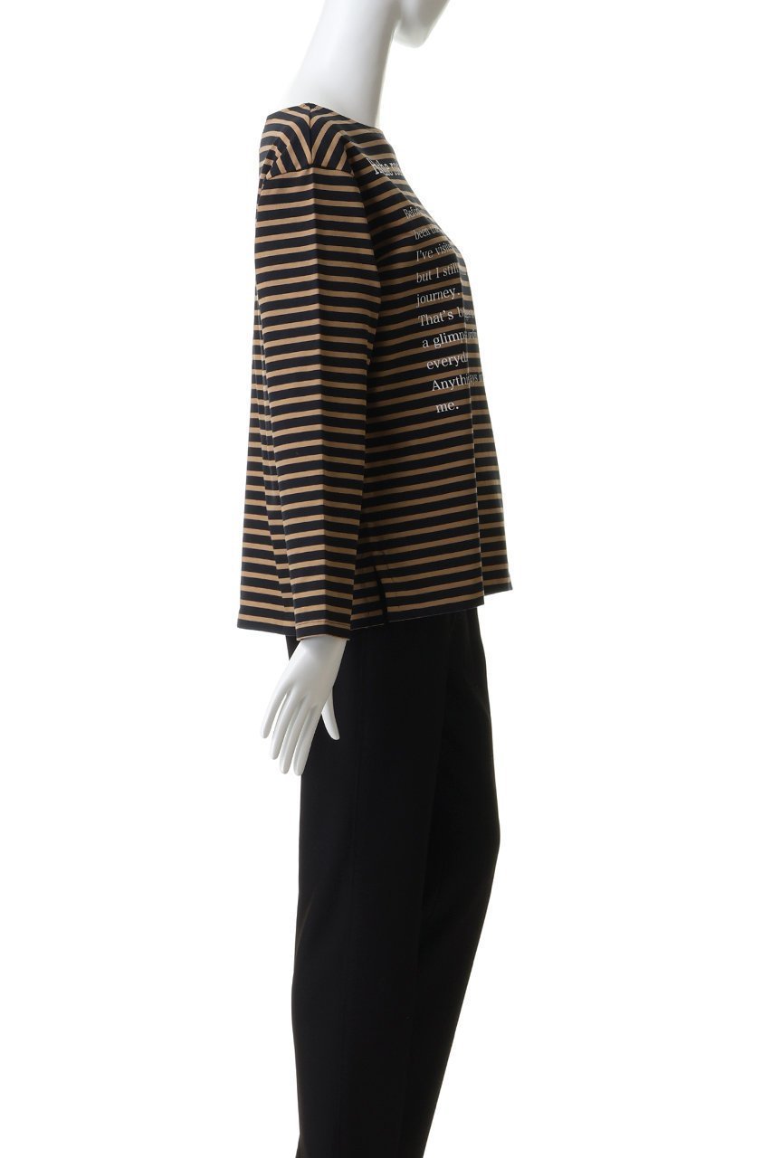 【アダワス/ADAWAS】のストライプ Tシャツ 人気、トレンドファッション・服の通販 founy(ファニー) 　ファッション　Fashion　レディースファッション　Fashion for Women　トップス・カットソー　Cut & Sew Tops　シャツ・ブラウス・オフィスカジュアル　Elegant Blouses & Button-Ups　ロングTシャツ・Tシャツ　Longline T-Shirts & Tees　カットソー・ベーシックTシャツ　Cut-and-Sewn Tops / Stretch Tees & Basics　シンプル　Simple, Minimal　ストライプ　Stripe, Striped Pattern　スリーブ　Sleeve, Long Sleeve / Short Sleeve　トレンド　Trend, Trending Now　フロント　Front, Front Design　プリント　Print, Printed Pattern　ボーダー　Border, Stripe　リラックス　Relax, Relaxed Fit　ロング　Long, Long-Length　other-3|ID: prp329100004906013 ipo3291000000036728591