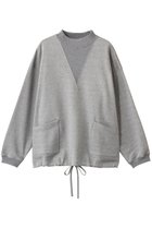 【ミディウミ/MidiUmi】のwork sweat PO プルオーバー 人気、トレンドファッション・服の通販 founy(ファニー) ファッション Fashion レディースファッション Fashion for Women トップス・カットソー Cut & Sew Tops シャツ・ブラウス・オフィスカジュアル Elegant Blouses & Button-Ups レディースパーカー・カジュアルフーディー Casual Hoodies & Sweatshirts ロングTシャツ・Tシャツ Longline T-Shirts & Tees カジュアルプルオーバー・ニットトップス Pullovers & Knit Tops / Casual Pullovers スウェット・クルーネックトップス Sweatshirts & Crewnecks / Relaxed Fit Sweat Tops カットソー・ベーシックTシャツ Cut-and-Sewn Tops / Stretch Tees & Basics スウェット / スエット Sweatshirt, Sweatwear ドッキング Docking, Mixed Material ポケット Pocket, Pocket Detail thumbnail gray|ID: prp329100004906015 ipo3291000000036728607