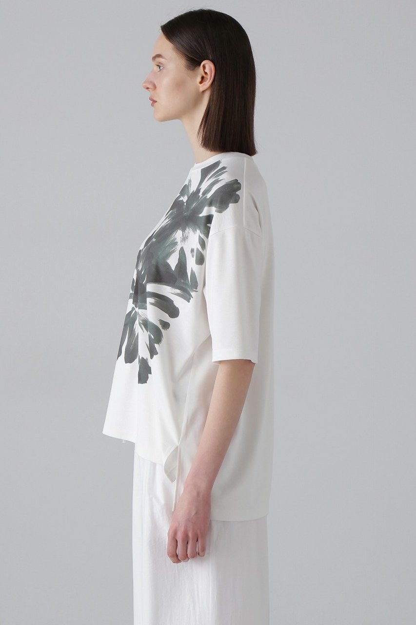 【アドーア/ADORE】のハイブリッドポンチプリントカットソー 人気、トレンドファッション・服の通販 founy(ファニー) ファッション Fashion レディースファッション Fashion for Women トップス・カットソー Cut & Sew Tops シャツ・ブラウス・オフィスカジュアル Elegant Blouses & Button-Ups ロングTシャツ・Tシャツ Longline T-Shirts & Tees カットソー・ベーシックTシャツ Cut-and-Sewn Tops / Stretch Tees & Basics アシンメトリー Asymmetrical Style インナー Innerwear ショート Short, Short Length シルケット Silket, Silky Cotton スリーブ Sleeve, Long Sleeve / Short Sleeve バランス Balance, Style Balance プリント Print, Printed Pattern other-2|ID: prp329100004906019 ipo3291000000036728644