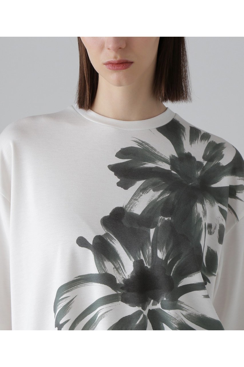 【アドーア/ADORE】のハイブリッドポンチプリントカットソー 人気、トレンドファッション・服の通販 founy(ファニー) ファッション Fashion レディースファッション Fashion for Women トップス・カットソー Cut & Sew Tops シャツ・ブラウス・オフィスカジュアル Elegant Blouses & Button-Ups ロングTシャツ・Tシャツ Longline T-Shirts & Tees カットソー・ベーシックTシャツ Cut-and-Sewn Tops / Stretch Tees & Basics アシンメトリー Asymmetrical Style インナー Innerwear ショート Short, Short Length シルケット Silket, Silky Cotton スリーブ Sleeve, Long Sleeve / Short Sleeve バランス Balance, Style Balance プリント Print, Printed Pattern other-4|ID: prp329100004906019 ipo3291000000036728646