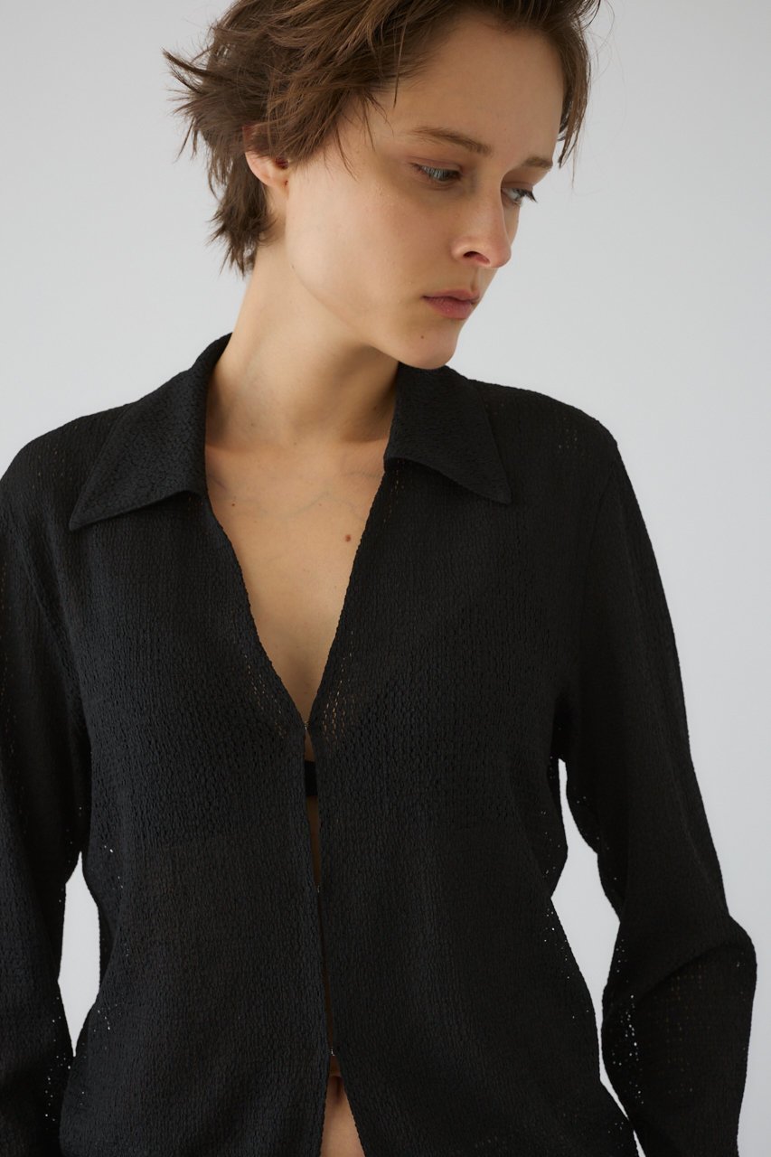 【リムアーク/RIM.ARK】のSheer lace hook tops/トップス 人気、トレンドファッション・服の通販 founy(ファニー) 　ファッション　Fashion　レディースファッション　Fashion for Women　トップス・カットソー　Cut & Sew Tops　シャツ・ブラウス・オフィスカジュアル　Elegant Blouses & Button-Ups　ロングTシャツ・Tシャツ　Longline T-Shirts & Tees　カットソー・ベーシックTシャツ　Cut-and-Sewn Tops / Stretch Tees & Basics　おすすめ　Recommended / Our Picks　インナー　Innerwear　キャミソール　Camisole, Spaghetti Strap Top　クール　Cool, Chic　ジャケット　Jacket, Outerwear　スラックス　Slacks, Dress Pants　スリーブ　Sleeve, Long Sleeve / Short Sleeve　タンク　Tank Top, Sleeveless Top　ダウン　Down, Puffer　デニム　Denim, Jeans Material　フロント　Front, Front Design　レース　Lace, Lace Fabric　ロング　Long, Long-Length　other-8|ID: prp329100004906027 ipo3291000000036728732