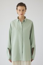 【リムアーク/RIM.ARK】のOpen cuff SH/シャツ 人気、トレンドファッション・服の通販 founy(ファニー) ファッション Fashion レディースファッション Fashion for Women トップス・カットソー Cut & Sew Tops シャツ・ブラウス・オフィスカジュアル Elegant Blouses & Button-Ups カフス Cuff Design シンプル Simple, Minimal スリーブ Sleeve, Long Sleeve / Short Sleeve バランス Balance, Style Balance ベーシック Basic, Essential ロング Long, Long-Length thumbnail ライトグリーン|ID: prp329100004906032 ipo3291000000036728772