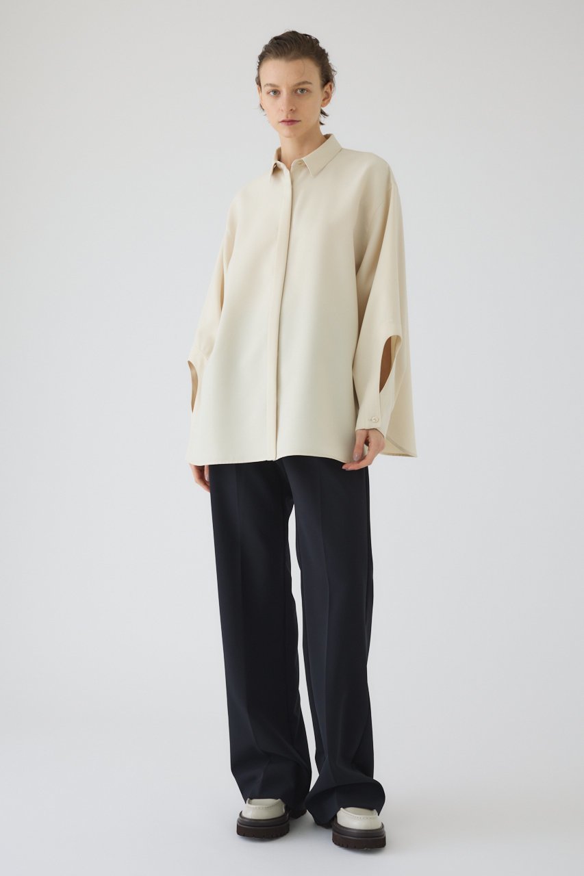 【リムアーク/RIM.ARK】のOpen cuff SH/シャツ 人気、トレンドファッション・服の通販 founy(ファニー) 　ファッション　Fashion　レディースファッション　Fashion for Women　トップス・カットソー　Cut & Sew Tops　シャツ・ブラウス・オフィスカジュアル　Elegant Blouses & Button-Ups　カフス　Cuff Design　シンプル　Simple, Minimal　スリーブ　Sleeve, Long Sleeve / Short Sleeve　バランス　Balance, Style Balance　ベーシック　Basic, Essential　ロング　Long, Long-Length　other-3|ID: prp329100004906032 ipo3291000000036728776