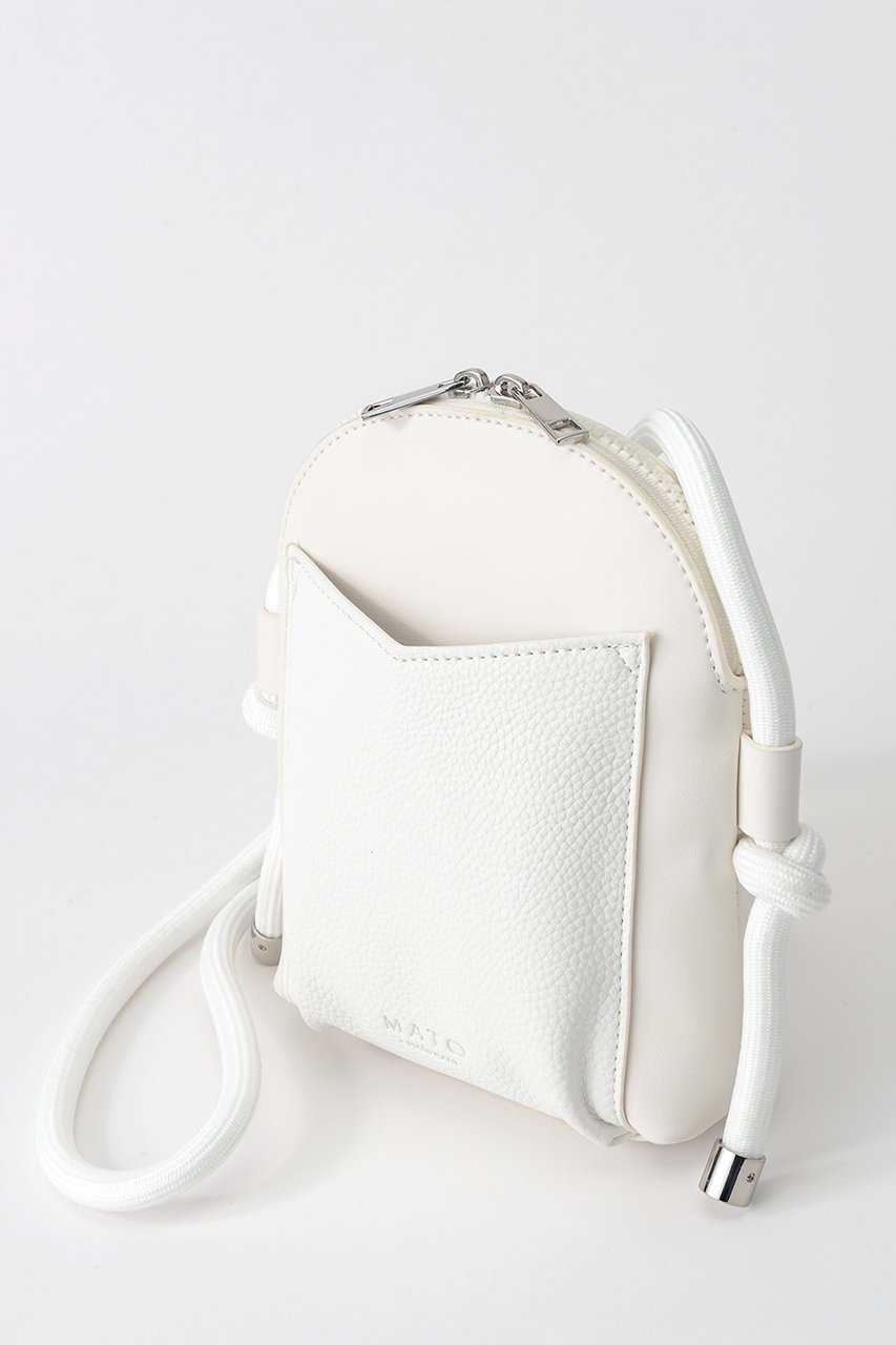 【マールマール/MARLMARL】の【MATO by MARLMARL】ZIPLINE PHONE BAG ショルダーバッグ 人気、トレンドファッション・服の通販 founy(ファニー) 　ファッション　Fashion　レディースファッション　Fashion for Women　バッグ　Bags　カッティング　Cutting Detail　ショルダー　Shoulder, Shoulder Strap　シルバー　Silver, Metallic Silver　スマホ　Smartphone, Mobile Device　スマート　Smart, Elegant　財布　Wallet, Purse　パッチ　Patch, Appliqué　ポケット　Pocket, Pocket Detail　モノトーン　Monotone, Black and White　ラップ　Wrap, Wrap Design　リップ　Lip, Lip Motif　ワンポイント　One Point, Statement Accent　新作・新入荷　New Arrivals / New In　other-3|ID: prp329100004906044 ipo3291000000036730666