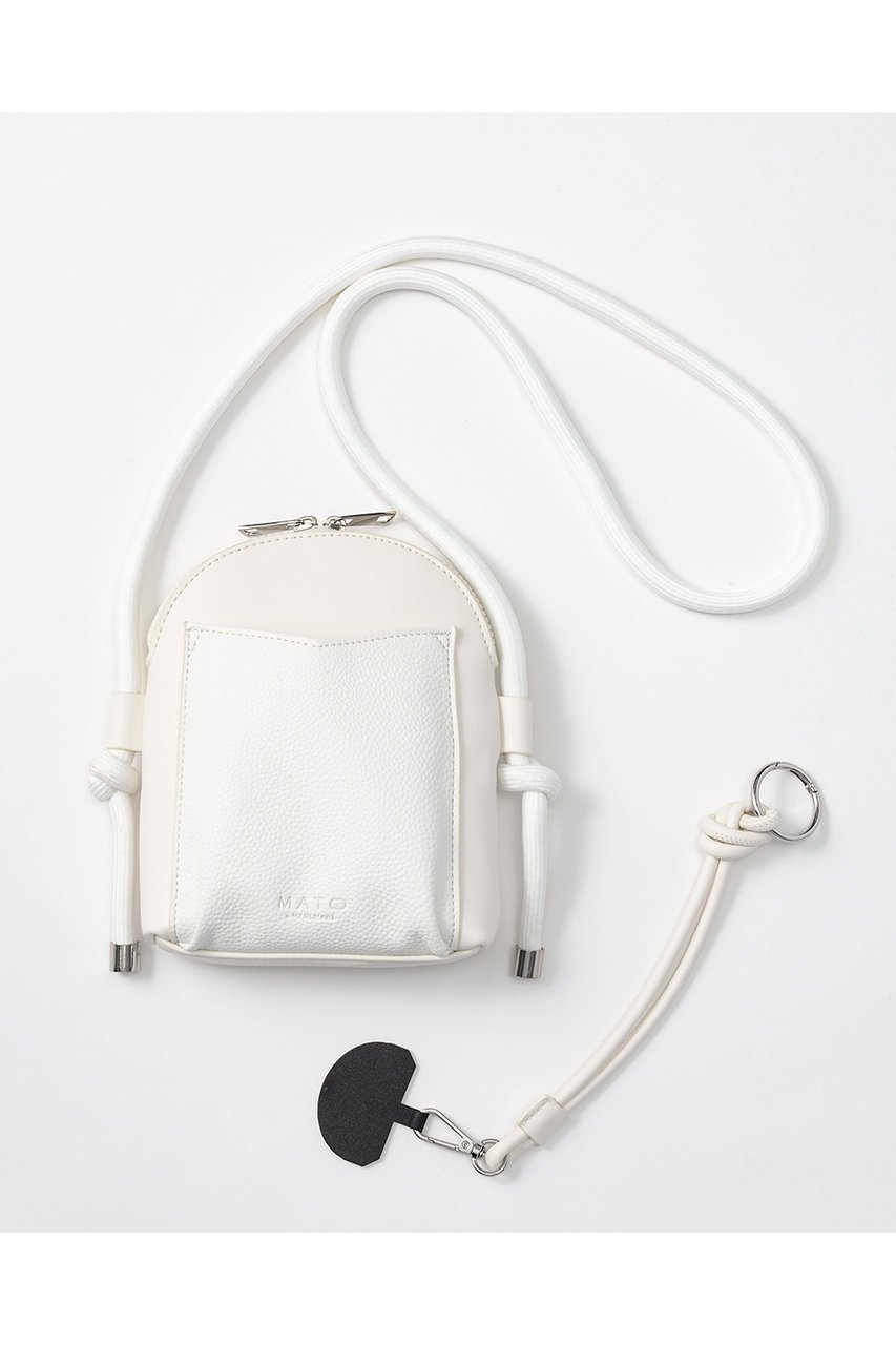 【マールマール/MARLMARL】の【MATO by MARLMARL】ZIPLINE PHONE BAG ショルダーバッグ 人気、トレンドファッション・服の通販 founy(ファニー) 　ファッション　Fashion　レディースファッション　Fashion for Women　バッグ　Bags　カッティング　Cutting Detail　ショルダー　Shoulder, Shoulder Strap　シルバー　Silver, Metallic Silver　スマホ　Smartphone, Mobile Device　スマート　Smart, Elegant　財布　Wallet, Purse　パッチ　Patch, Appliqué　ポケット　Pocket, Pocket Detail　モノトーン　Monotone, Black and White　ラップ　Wrap, Wrap Design　リップ　Lip, Lip Motif　ワンポイント　One Point, Statement Accent　新作・新入荷　New Arrivals / New In　other-5|ID: prp329100004906044 ipo3291000000036730671