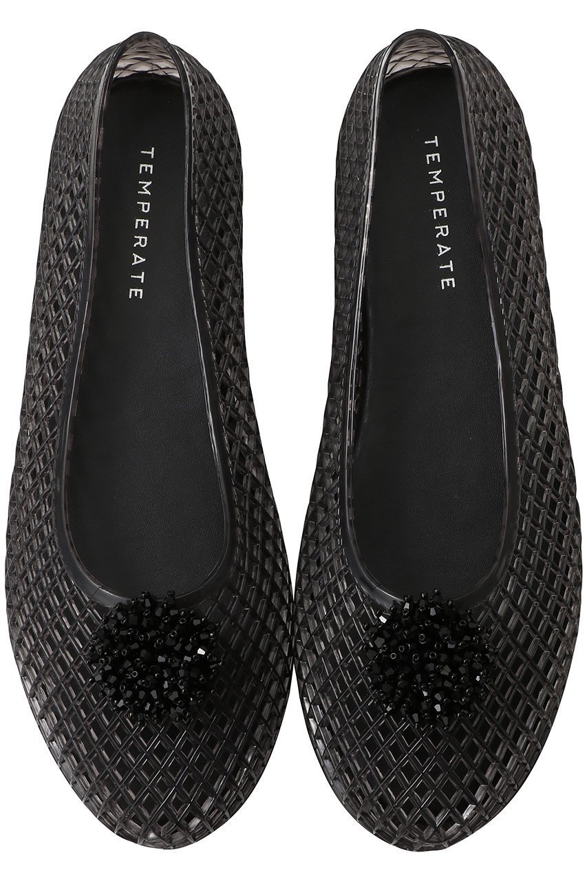 【テンパレイト/TEMPERATE】の【ELLE SHOP限定】ANRI ビジューメッシュパンプス(レイン対応) インテリア・キッズ・メンズ・レディースファッション・服の通販 founy(ファニー) 　ファッション　Fashion　レディースファッション　Fashion for Women　シューズ　Shoes, Footwear　人気　Popular, Best Seller　メッシュ　Mesh, Net Fabric　レイン　Rain, Rainproof　ワーク　Workwear, Utility Style　エレガント 上品　Elegant　ブラック|ID: prp329100004906069 ipo3291000000036730846