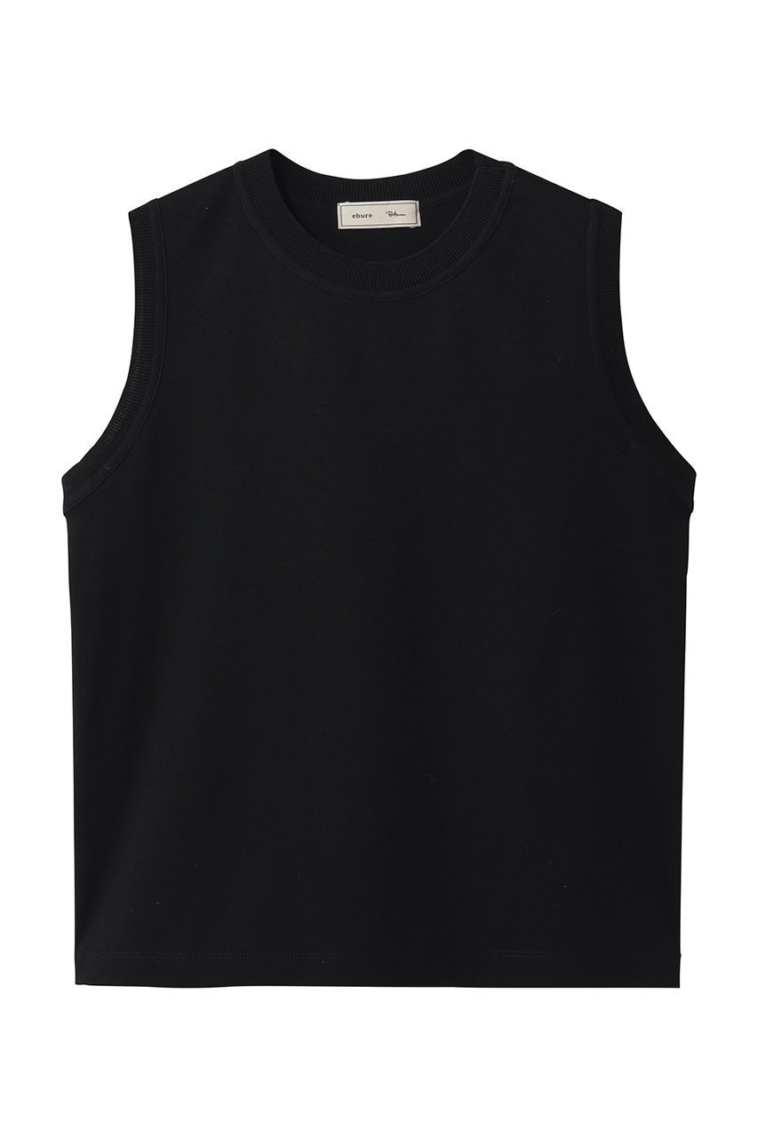 【エブール/ebure】の【4/4 12:00販売開始】【ebure×Ron Herman】ニットパーツコットンポンチ スリーブレストップス インテリア・キッズ・メンズ・レディースファッション・服の通販 founy(ファニー) ファッション Fashion レディースファッション Fashion for Women トップス・カットソー Cut & Sew Tops ニット Knit Tops & Sweaters シャツ・ブラウス・オフィスカジュアル Elegant Blouses & Button-Ups ロングTシャツ・Tシャツ Longline T-Shirts & Tees カットソー・ベーシックTシャツ Cut-and-Sewn Tops / Stretch Tees & Basics カットソー Cut and Sewn Top コラボ Collaboration, Collab ショート Short, Short Length シンプル Simple, Minimal スリーブ Sleeve, Long Sleeve / Short Sleeve タンク Tank Top, Sleeveless Top パターン Pattern, Design Print エレガント 上品 Elegant 新作・新入荷 New Arrivals / New In ブラック|ID: prp329100004906071 ipo3291000000036730874