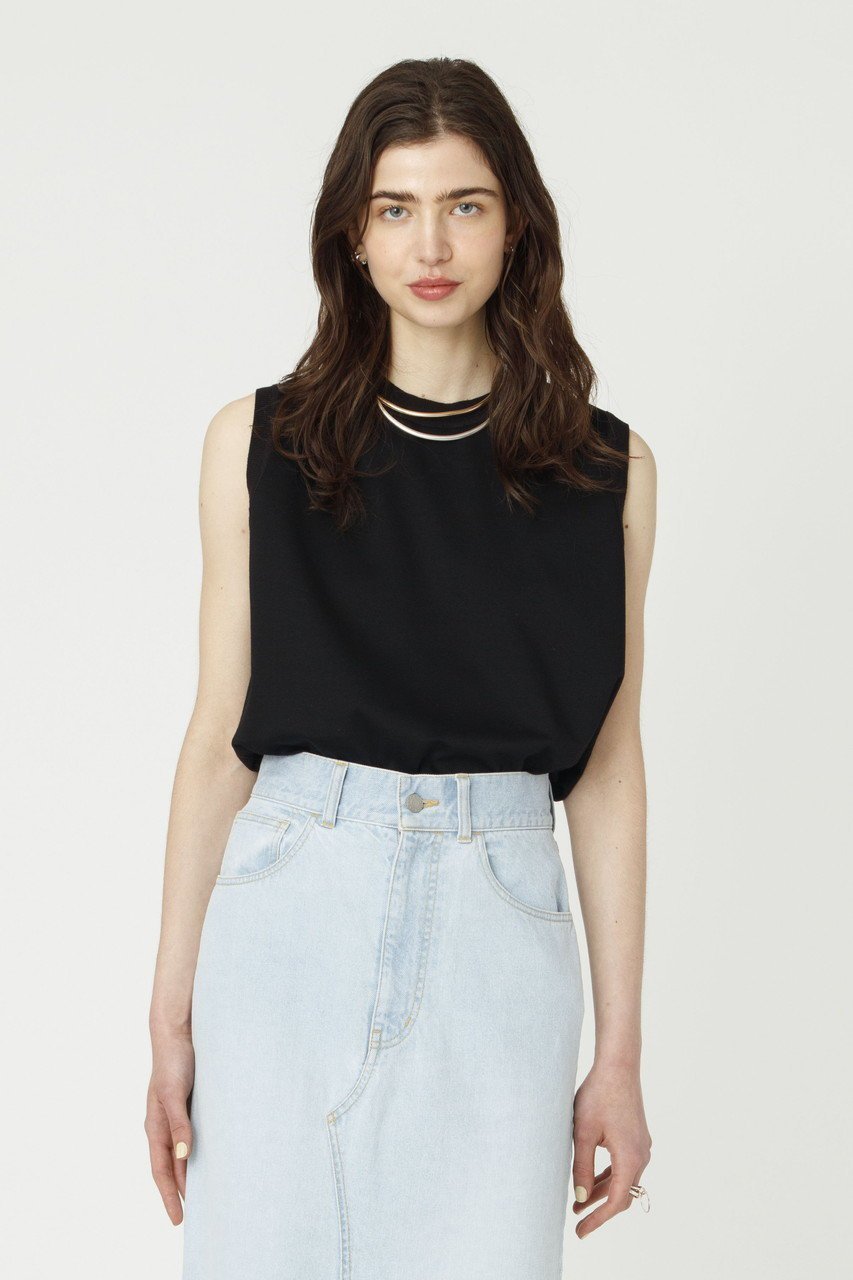 【エブール/ebure】の【4/4 12:00販売開始】【ebure×Ron Herman】ニットパーツコットンポンチ スリーブレストップス 人気、トレンドファッション・服の通販 founy(ファニー) ファッション Fashion レディースファッション Fashion for Women トップス・カットソー Cut & Sew Tops ニット Knit Tops & Sweaters シャツ・ブラウス・オフィスカジュアル Elegant Blouses & Button-Ups ロングTシャツ・Tシャツ Longline T-Shirts & Tees カットソー・ベーシックTシャツ Cut-and-Sewn Tops / Stretch Tees & Basics カットソー Cut and Sewn Top コラボ Collaboration, Collab ショート Short, Short Length シンプル Simple, Minimal スリーブ Sleeve, Long Sleeve / Short Sleeve タンク Tank Top, Sleeveless Top パターン Pattern, Design Print エレガント 上品 Elegant 新作・新入荷 New Arrivals / New In other-6|ID: prp329100004906071 ipo3291000000036730884