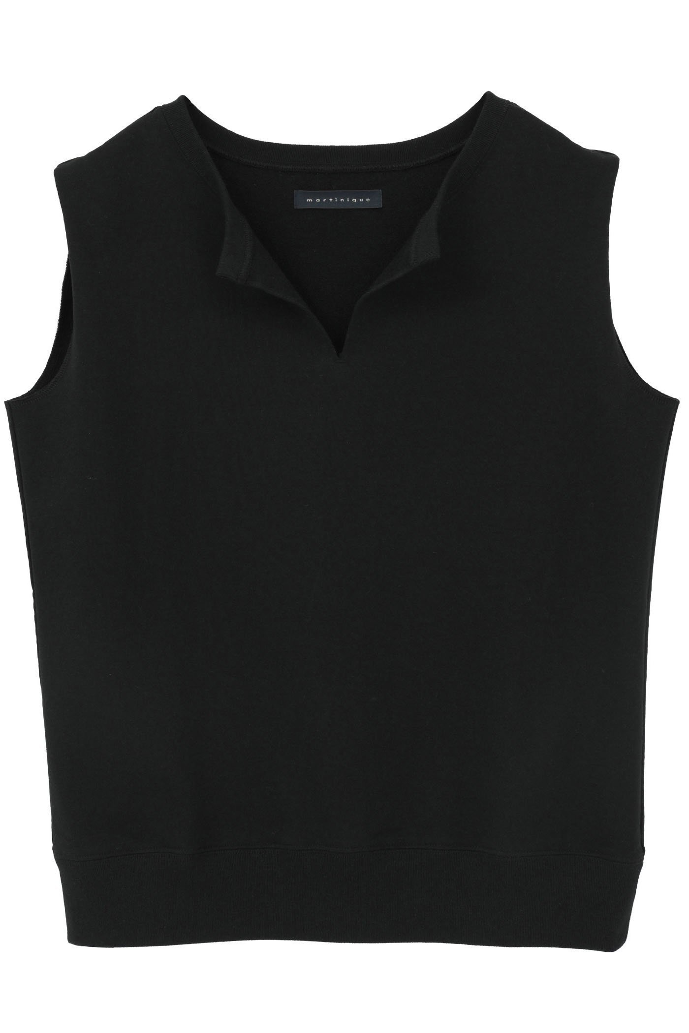 【マルティニーク/martinique】のライトスウェットノースリーブ インテリア・キッズ・メンズ・レディースファッション・服の通販 founy(ファニー) 　ファッション　Fashion　レディースファッション　Fashion for Women　トップス・カットソー　Cut & Sew Tops　キャミソール&ノースリーブ　Camisoles & Sleeveless Tops　シャツ・ブラウス・オフィスカジュアル　Elegant Blouses & Button-Ups　レディースパーカー・カジュアルフーディー　Casual Hoodies & Sweatshirts　ロングTシャツ・Tシャツ　Longline T-Shirts & Tees　スウェット・クルーネックトップス　Sweatshirts & Crewnecks / Relaxed Fit Sweat Tops　カットソー・ベーシックTシャツ　Cut-and-Sewn Tops / Stretch Tees & Basics　おすすめ　Recommended / Our Picks　キャミソール　Camisole, Spaghetti Strap Top　シンプル　Simple, Minimal　スウェット / スエット　Sweatshirt, Sweatwear　タンク　Tank Top, Sleeveless Top　ブラウジング　Blouson Silhouette, Cinched Waist　エレガント 上品　Elegant　夏　Summer　新作・新入荷　New Arrivals / New In　ブラック|ID: prp329100004906087 ipo3291000000036731013