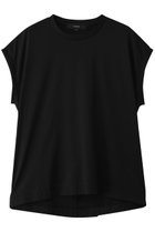 【フローレント/FLORENT】のコットンスムース フレンチスリーブトップス 人気、トレンドファッション・服の通販 founy(ファニー) ファッション Fashion レディースファッション Fashion for Women トップス・カットソー Cut & Sew Tops シャツ・ブラウス・オフィスカジュアル Elegant Blouses & Button-Ups ロングTシャツ・Tシャツ Longline T-Shirts & Tees カットソー・ベーシックTシャツ Cut-and-Sewn Tops / Stretch Tees & Basics ショート Short, Short Length スリーブ Sleeve, Long Sleeve / Short Sleeve 吸水 Absorbent, Quick-Dry 夏 Summer 新作・新入荷 New Arrivals / New In 春 Spring S/S・春夏 SS, Spring/Summer, Warm Season thumbnail ブラック|ID: prp329100004906101 ipo3291000000036731110