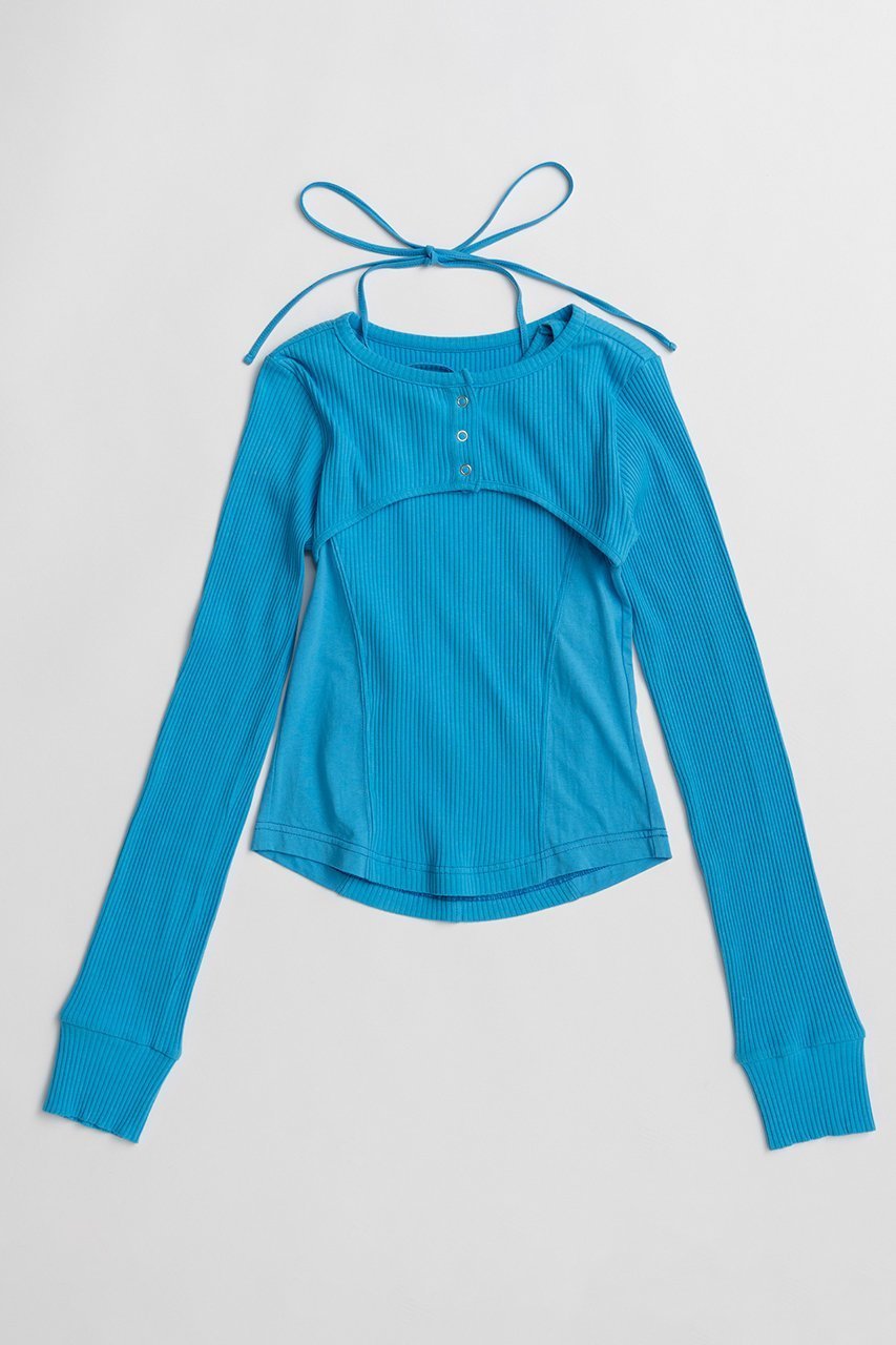 【メゾンスペシャル/MAISON SPECIAL】のBolero Combo Tank Top/ボレロコンビタンクトップ インテリア・キッズ・メンズ・レディースファッション・服の通販 founy(ファニー) 　ファッション　Fashion　レディースファッション　Fashion for Women　アウター　Coat / Outerwear Collection　ボレロ・ショート丈ジャケット / ドレス羽織りに　Boleros & Short Jackets　トップス・カットソー　Cut & Sew Tops　キャミソール&ノースリーブ　Camisoles & Sleeveless Tops　シャツ・ブラウス・オフィスカジュアル　Elegant Blouses & Button-Ups　ロングTシャツ・Tシャツ　Longline T-Shirts & Tees　カットソー・ベーシックTシャツ　Cut-and-Sewn Tops / Stretch Tees & Basics　キャミソール　Camisole, Spaghetti Strap Top　コンパクト　Compact, Small Size　タンク　Tank Top, Sleeveless Top　テレコ　Ribbed, Rib Stitch　ドット　Polka Dot, Dot Pattern　フロント　Front, Front Design　ボレロ　Bolero, Short Cardigan　ラップ　Wrap, Wrap Design　新作・新入荷　New Arrivals / New In　長袖　Long Sleeve, Full Sleeve　BLU(ブルー)|ID: prp329100004906112 ipo3291000000036731220