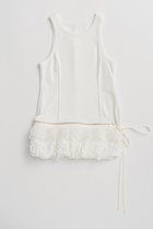 【メゾンスペシャル/MAISON SPECIAL】の2WAY Balloon Peplum Tank Top/2WAYバルーンペプラムタンクトップ 人気、トレンドファッション・服の通販 founy(ファニー) ファッション Fashion レディースファッション Fashion for Women トップス・カットソー Cut & Sew Tops キャミソール&ノースリーブ Camisoles & Sleeveless Tops シャツ・ブラウス・オフィスカジュアル Elegant Blouses & Button-Ups ロングTシャツ・Tシャツ Longline T-Shirts & Tees カットソー・ベーシックTシャツ Cut-and-Sewn Tops / Stretch Tees & Basics キャミソール Camisole, Spaghetti Strap Top タンク Tank Top, Sleeveless Top トレンド Trend, Trending Now フリル Frill, Ruffle エレガント 上品 Elegant 今季 This Season, Current Season 夏 Summer 新作・新入荷 New Arrivals / New In thumbnail WHT(ホワイト)|ID: prp329100004906121 ipo3291000000036731303