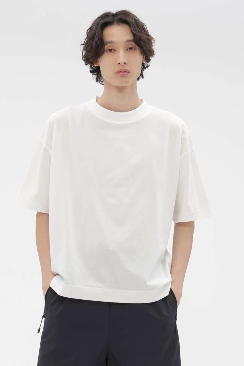 【その他のブランド/Other】のHIGHDENCE PIQUE JERSEY TOP インテリア・キッズ・メンズ・レディースファッション・服の通販 founy(ファニー) 　ファッション　Fashion　レディースファッション　Fashion for Women　トップス・カットソー　Cut & Sew Tops　シャツ・ブラウス・オフィスカジュアル　Elegant Blouses & Button-Ups　ロングTシャツ・Tシャツ　Longline T-Shirts & Tees　カットソー・ベーシックTシャツ　Cut-and-Sewn Tops / Stretch Tees & Basics　コレクション　Collection, Seasonal Line　ショート　Short, Short Length　スリーブ　Sleeve, Long Sleeve / Short Sleeve　マーガレット　Marguerite, Daisy Pattern　ワイド　Wide, Wide Fit　夏　Summer　新作・新入荷　New Arrivals / New In　ホワイト|ID: prp329100004906145 ipo3291000000036731533