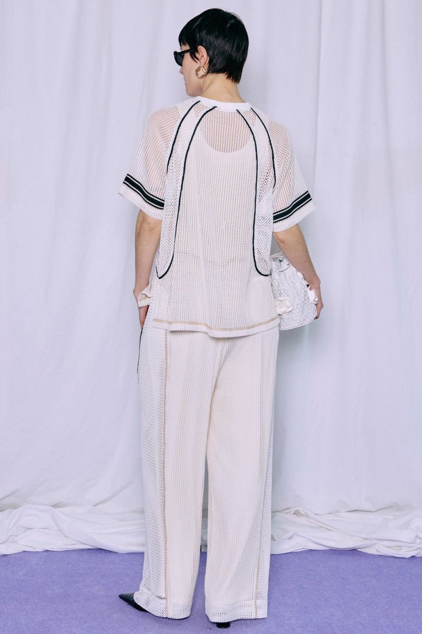 【メゾンスペシャル/MAISON SPECIAL】のNumbering Mesh T-Shirt/ナンバリングメッシュTシャツ 人気、トレンドファッション・服の通販 founy(ファニー) 　ファッション　Fashion　レディースファッション　Fashion for Women　トップス・カットソー　Cut & Sew Tops　シャツ・ブラウス・オフィスカジュアル　Elegant Blouses & Button-Ups　ロングTシャツ・Tシャツ　Longline T-Shirts & Tees　カットソー・ベーシックTシャツ　Cut-and-Sewn Tops / Stretch Tees & Basics　インナー　Innerwear　シアー　Sheer, See-Through　ショート　Short, Short Length　スリーブ　Sleeve, Long Sleeve / Short Sleeve　ドッキング　Docking, Mixed Material　ビッグ　Big, Oversized　プリント　Print, Printed Pattern　メッシュ　Mesh, Net Fabric　再入荷　Restock / Back in Stock　夏　Summer　other-6|ID: prp329100004906147 ipo3291000000036731559